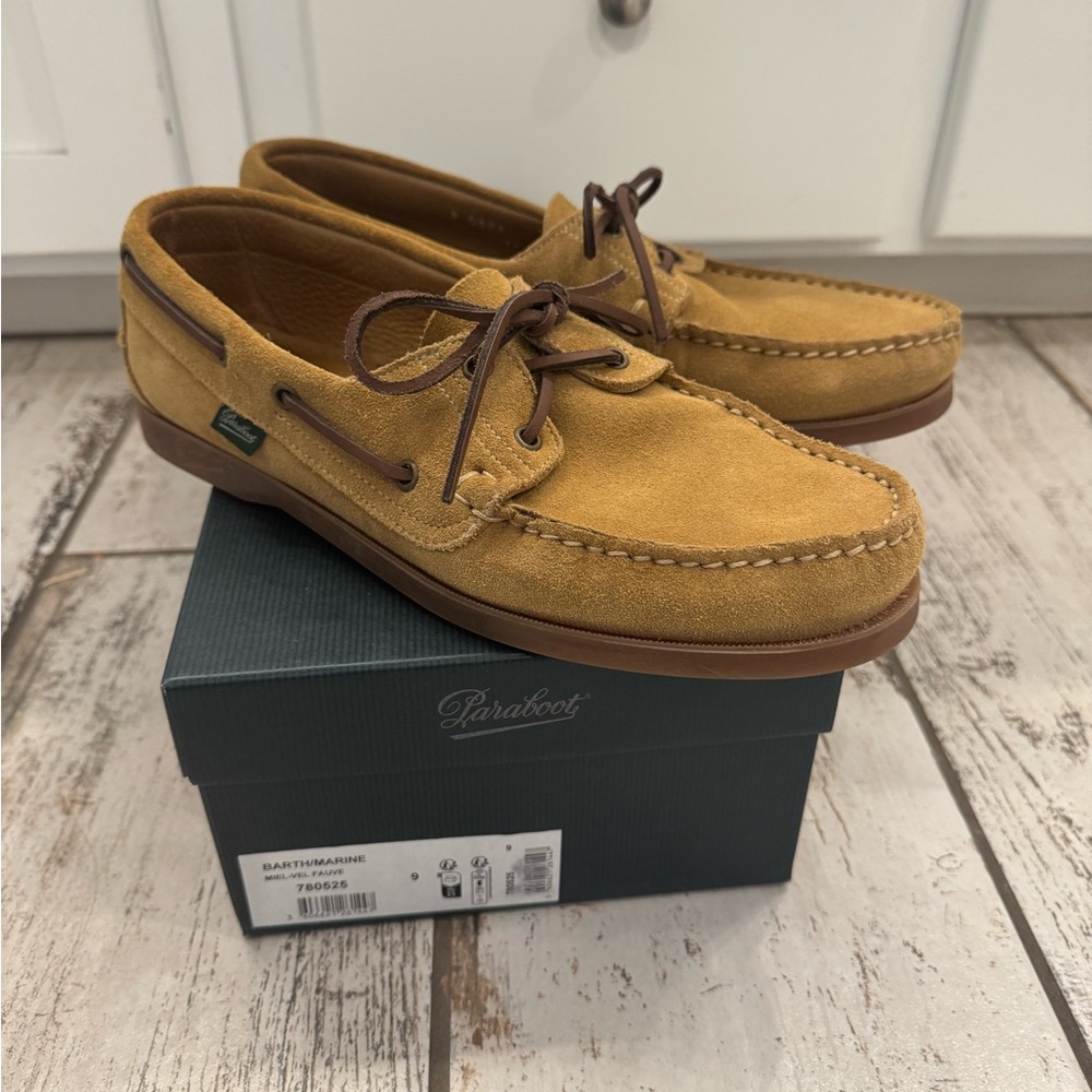 Paraboot Barth Boat Loafers Size UK 9
